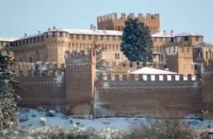 Gradara con la neve